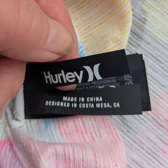 Hurley Swing Crop Tank Floral Sunset District NWT - Picture 10 of 11